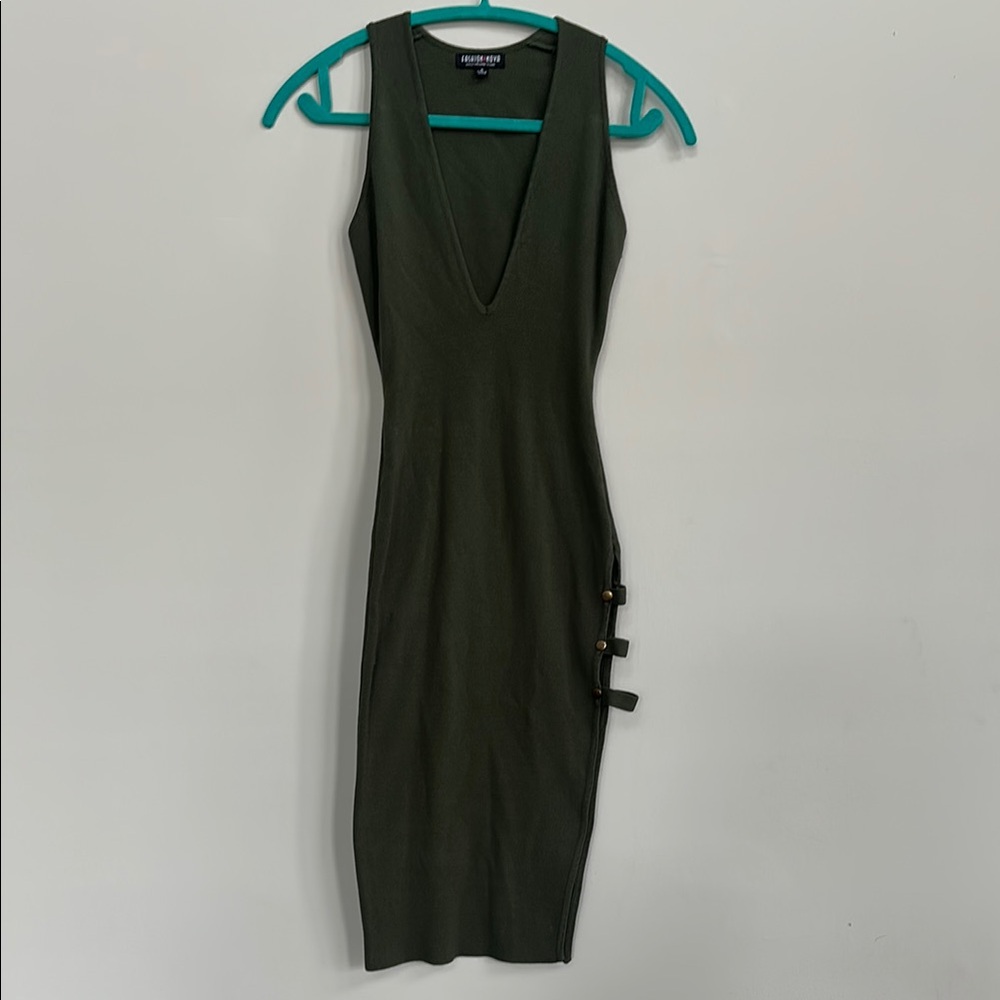 Olive Green Bodycon Dress